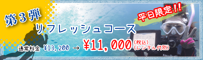 平日限定!リフレッシュコース